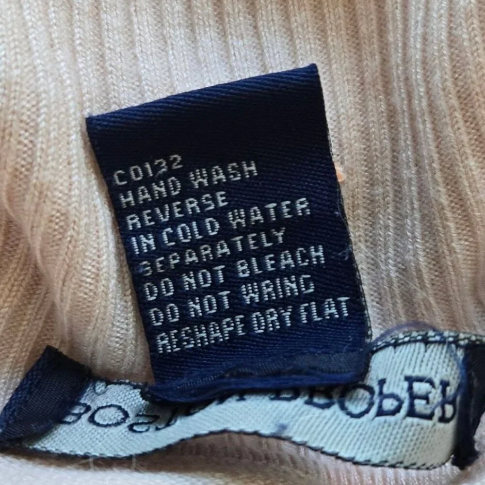 Boston Proper Floral Lace Embroidered Cowl Neck Sweater Blush Pink Size L - Picture 9 of 9